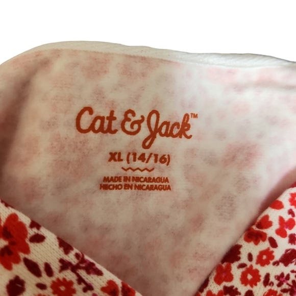 Cat & Jack Floral Hoodie Sweatshirt - Picture 7 of 9